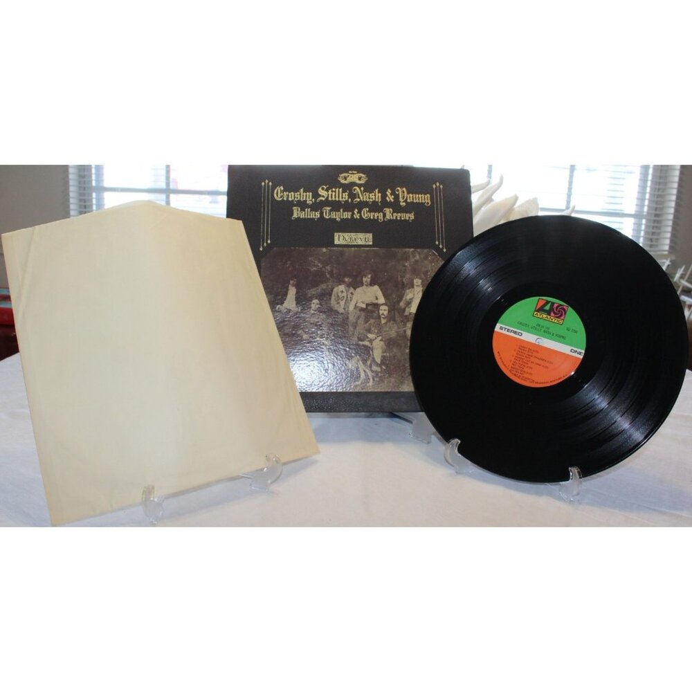 Crosby, Stills, Nash & Young Vinyl LP "DEJA VU" Atlantic SD7200 Textured 1970